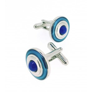 Gemelos para Camisa Blue Rounded Cuff
