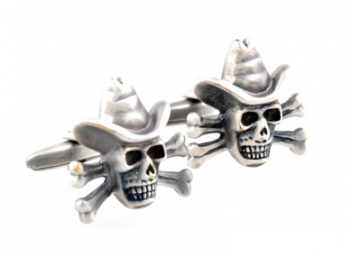 Gemelos para Camisa Calavera Cowboy