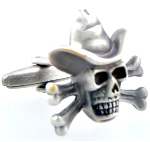 Gemelos para Camisa Calavera Cowboy