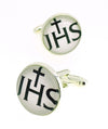 Gemelos para Camisa Cristograma Monograma JHS