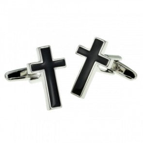 Gemelos de Camisa Cruz Cristiana 20x12mm