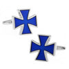Gemelos Cruz Gamada Azul