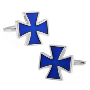 Gemelos Cruz Gamada Azul