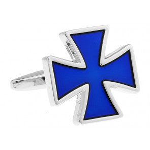 Gemelos Cruz Gamada Azul
