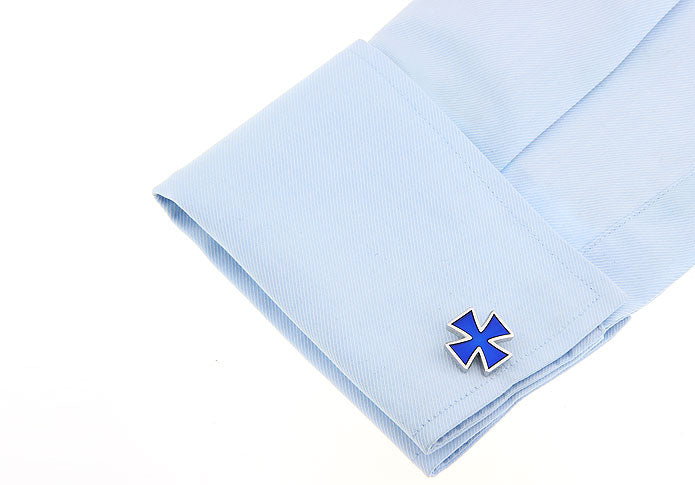 Gemelos Cruz Gamada Azul