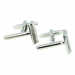 Gemelos de Camisa Cuchilla de Afeitar 3D 22x15mm
