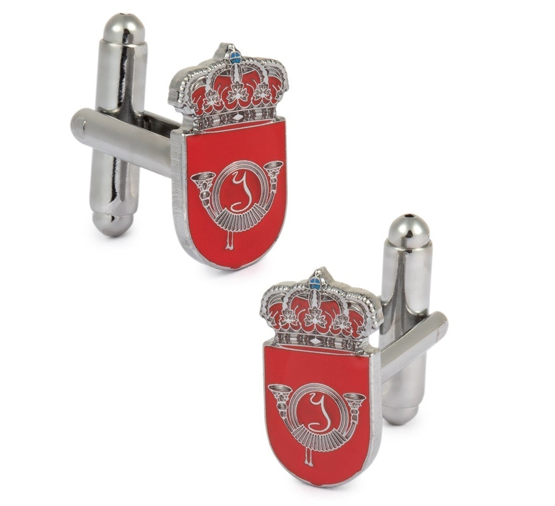 Gemelos para camisa del Escudo de la Escuela de Infanteria de Toledo 18 mm