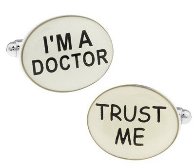 Gemelos para camisa I am Doctor Trust me