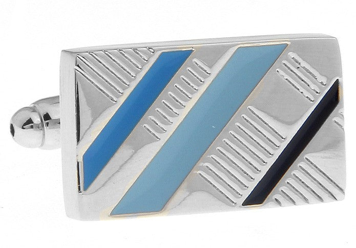 Gemelos Elegant Blue and Black Stripes
