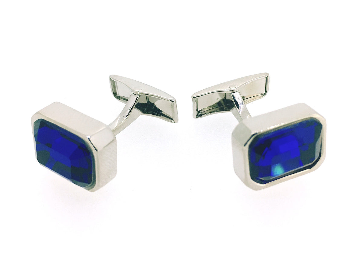 Gemelos para Camisa Elegant Blue Wedding Stone