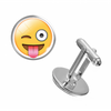 Gemelos para Camisa Emoticono Whatsapp Cara Burlesca