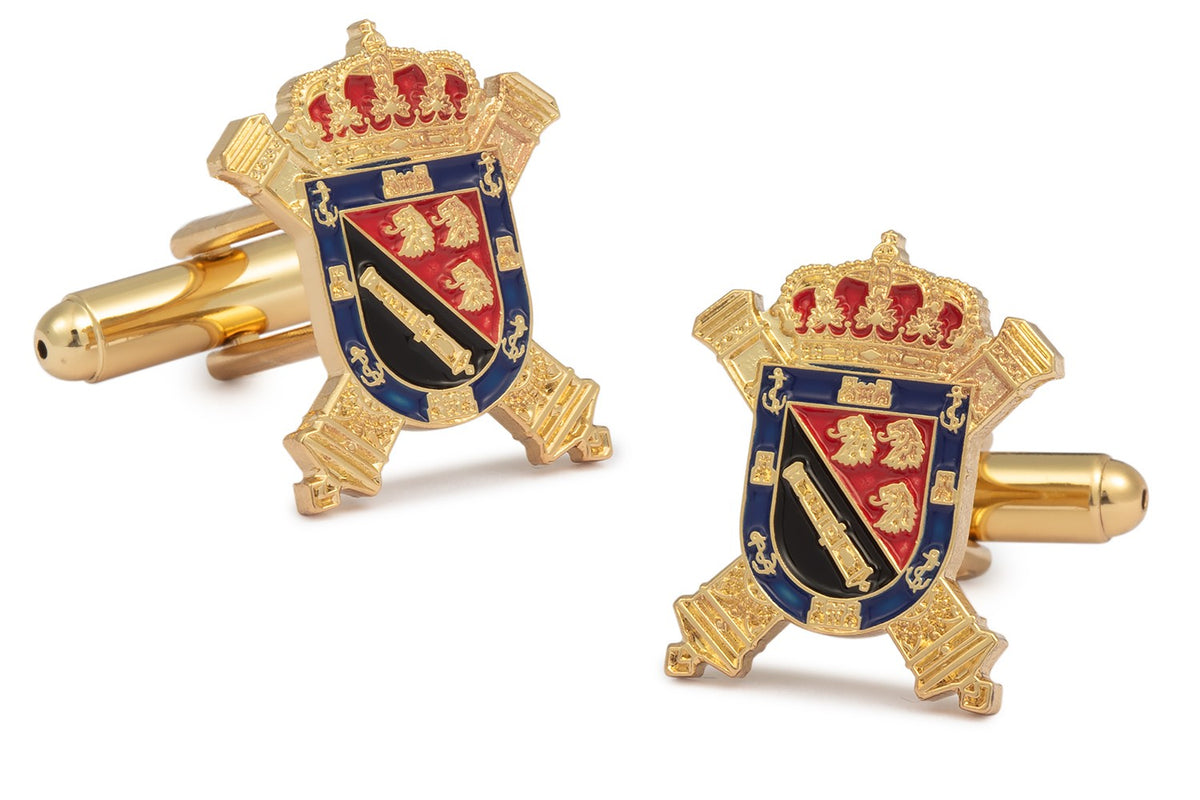Gemelos para Camisa Escudo del RAC 93 Tenerife - 16x20mm