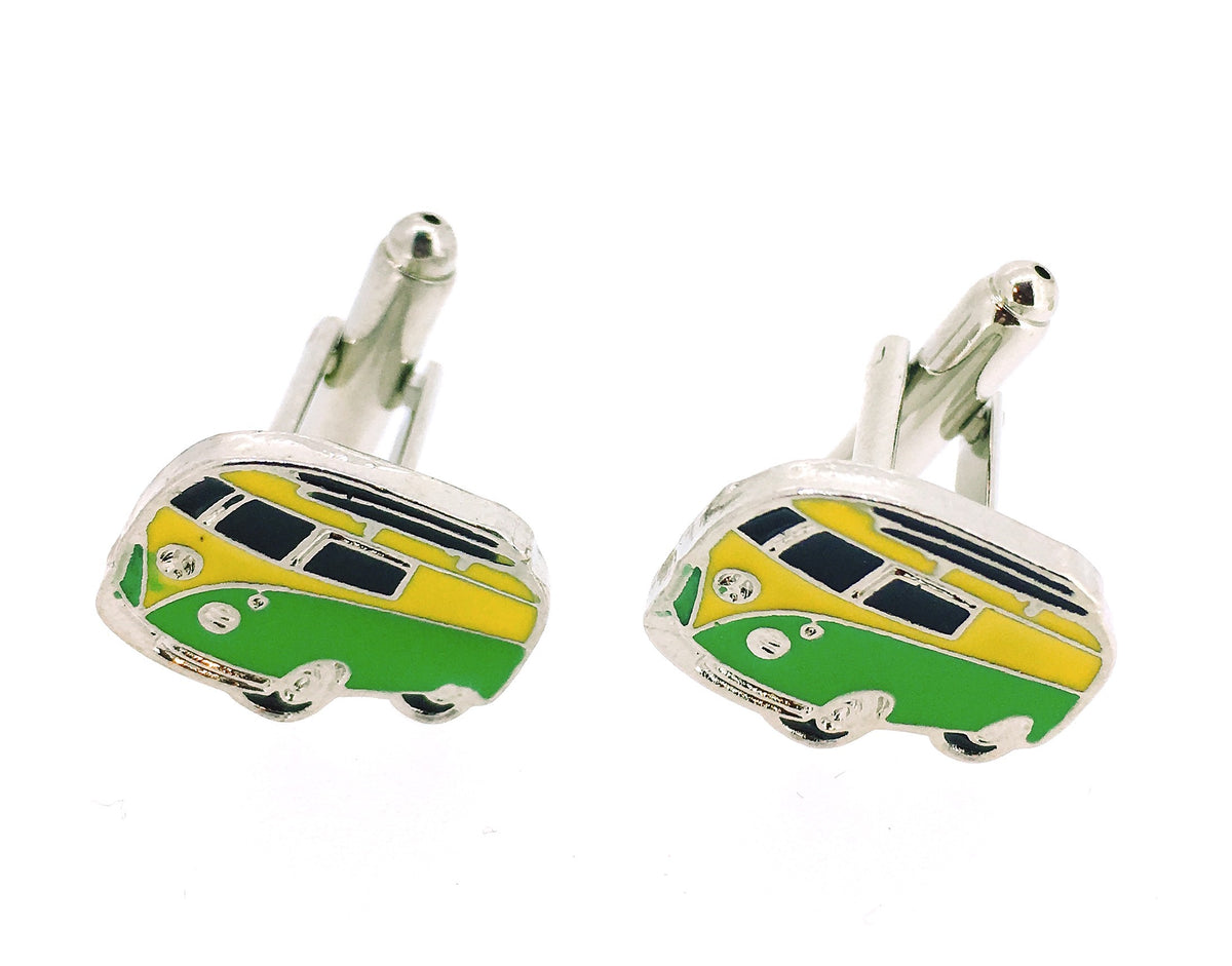 Gemelos para camisa Furgoneta Camper Volkswagen VW Flower Power