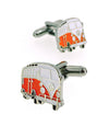 Gemelos para camisa Furgoneta Camper Volkswagen VW Flower Power Naranja
