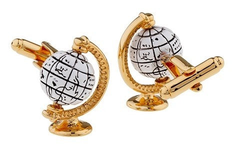 Gemelos para camisa Globo Terráqueo