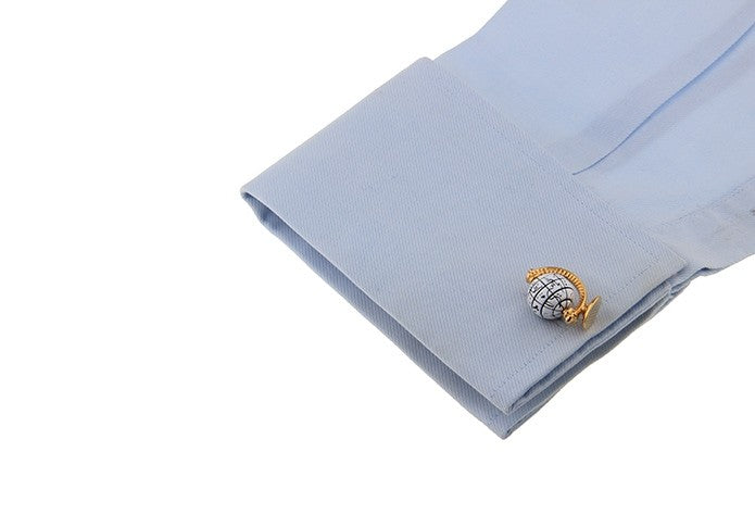 Gemelos para camisa Globo Terráqueo