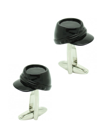 Gemelos para Camisa Gorra Kepi de la Guerra Civil Americana Negro 3D
