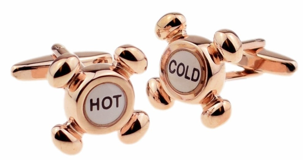 Gemelos para camisa Grifo Agua Fría-Caliente Rose Gold
