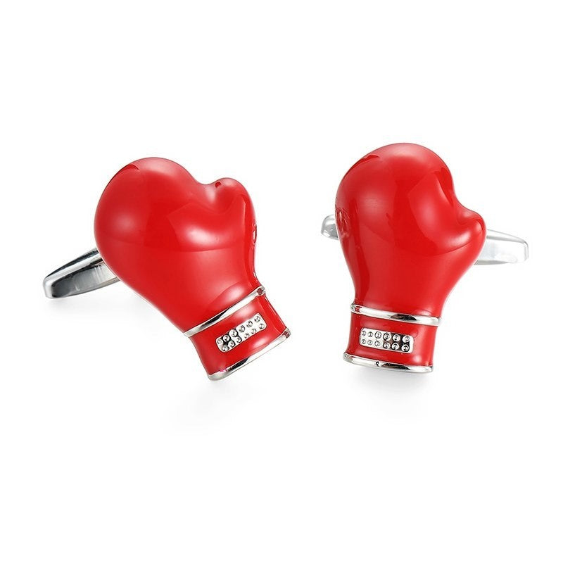 Gemelos para camisa Guantes De Boxeo Rojos