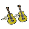 Gemelos para camisa Guitarra Amarilla