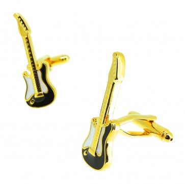 Gemelos para Camisa Guitarra Dorada