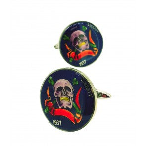 Gemelos para Camisa Hobo Coin Hot Skulls & Bones