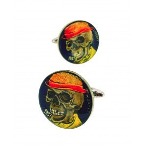 Gemelos para Camisa Hobo Coin MR Elegant Skull