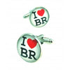 Gemelos para Camisa I Love Brasil