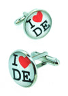 Gemelos para Camisa I Love Deutchland