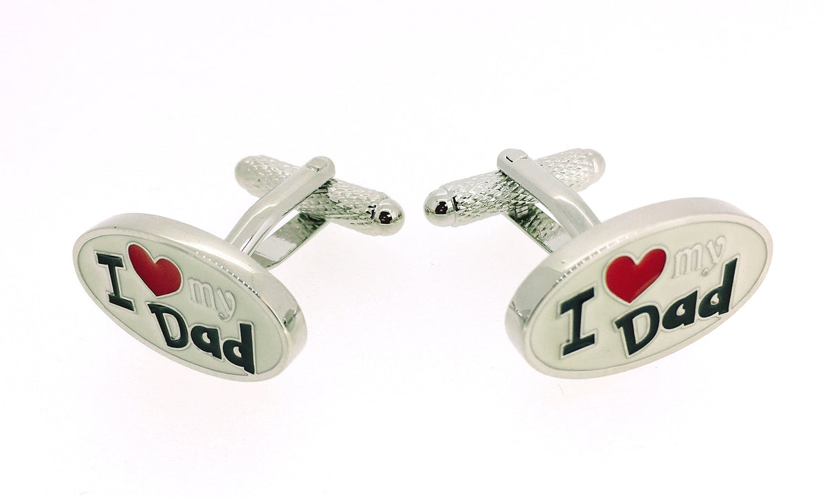 Gemelos para Camisa I love My Dad White
