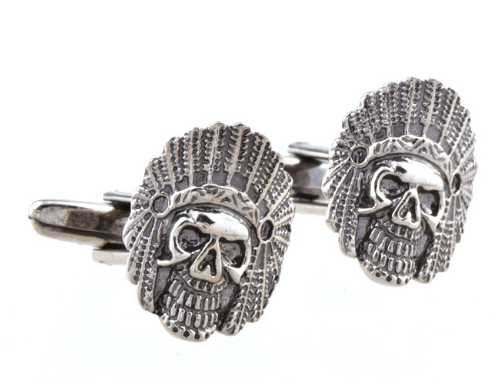 Gemelos para camisa Indio Calavera