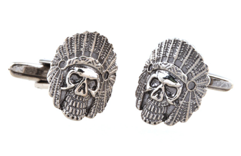Gemelos para camisa Indio Calavera