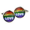 Gemelos para camisa love is LOVE LGTBI
