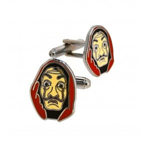 Gemelos para camisa Máscara Dalí 18x14mm