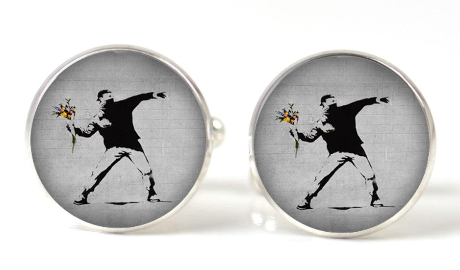 Gemelos para camisa Magglass Banksy