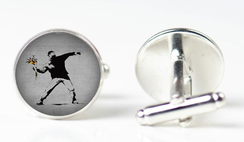 Gemelos para camisa Magglass Banksy