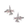 Gemelos para camisa del Avión McDonnell Douglas F/A-18 Hornet Escarapela España Color Acero