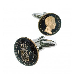 Gemelos Moneda 1 Centimo Alfonso XIII Año 1906