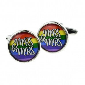 Gemelos para camisa Mrs &Mrs LGTBI