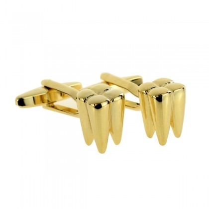 Gemelos de Camisa Muela Dorada 3D 12mm