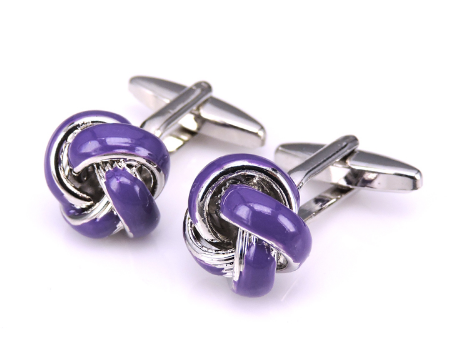 Gemelos para camisa Nudo Purpura