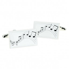 Gemelos para camisa Panel de Notas Musicales Modelo 2