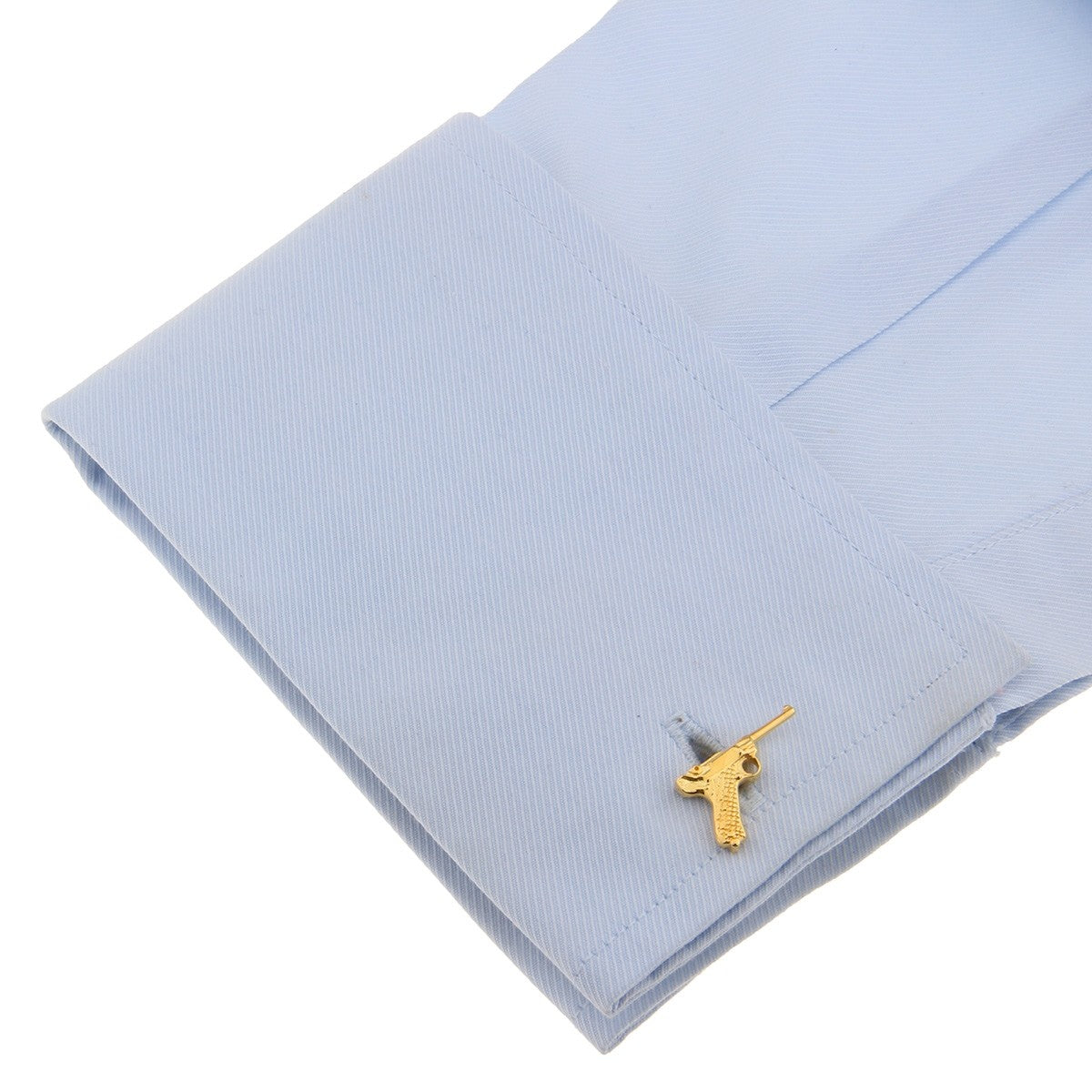 Gemelos para Camisa Pistola Luger Dorado