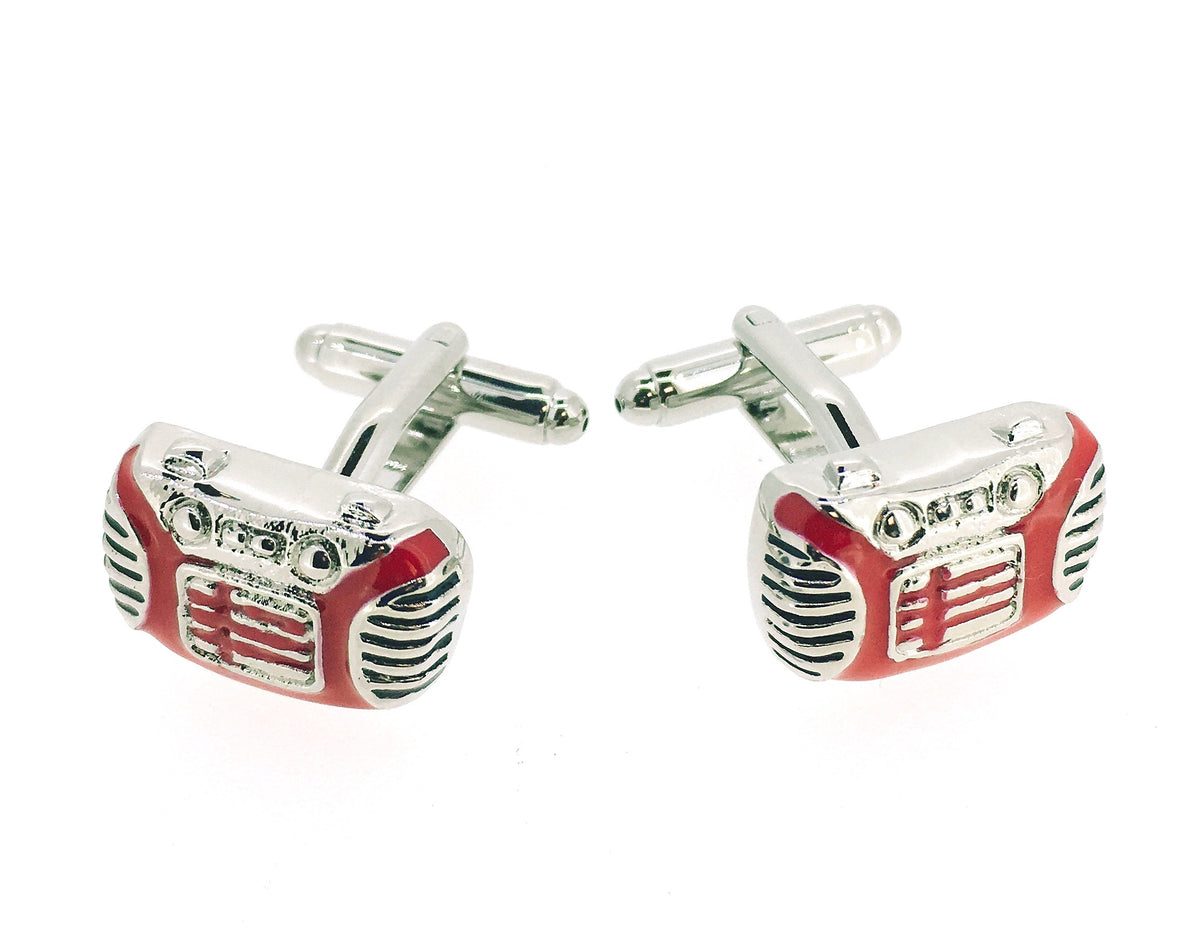 Gemelos para Camisa Radio Años 50 Color Rojo