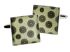 Gemelos para camisa Rectangulares Flores Retro