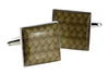 Gemelos para camisa Rectangulares Imitación Mimbre