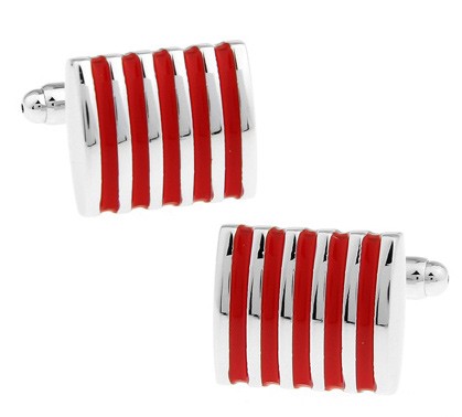 Gemelos Red Stripes in Steel