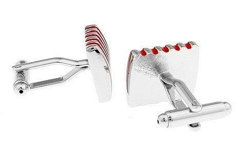Gemelos Red Stripes in Steel