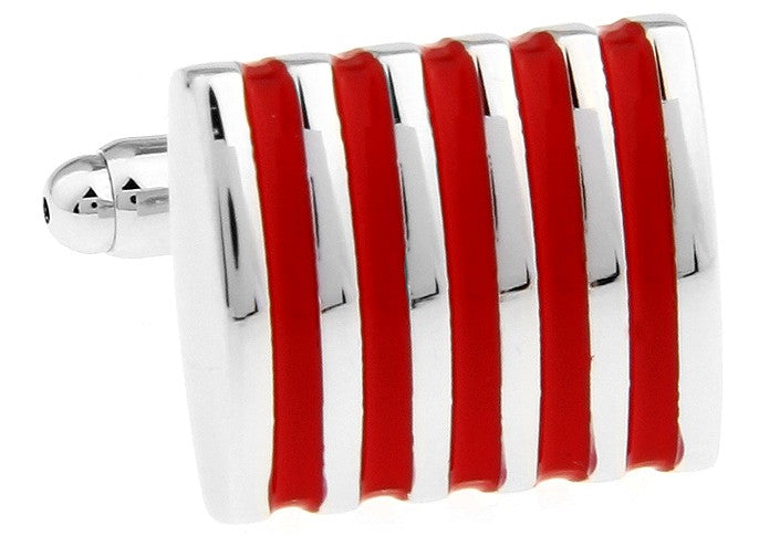 Gemelos Red Stripes in Steel