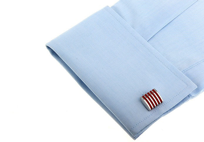 Gemelos Red Stripes in Steel